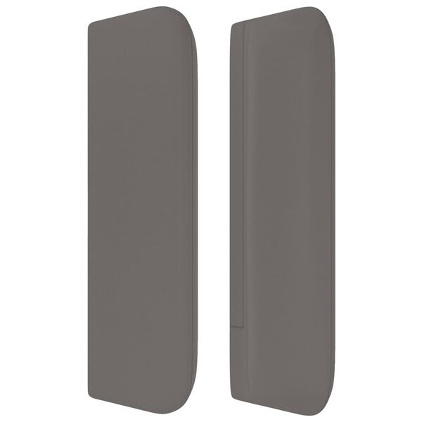 vidaXL Kopfteil mit Ohren Grau 147x16x78/88 cm Kunstleder