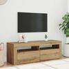 vidaXL TV-Schrank mit LED Artisan-Eiche 120x35x40 cm Holzwerkstoff