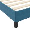 vidaXL Boxspringbett mit Matratze Dunkelblau 120 x 190 cm Stoff