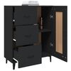 vidaXL Sideboard Schwarz 69,5x34x90 cm Holzwerkstoff
