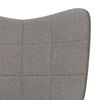 vidaXL Relaxsessel mit Hocker Taupe Stoff