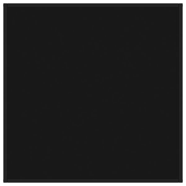 vidaXL Couchtisch Schwarz mit Schwarzem Glas 90x90x50 cm