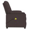 vidaXL Massagesessel Dunkelbraun Stoff