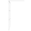 vidaXL Duschwand f&uuml;r Begehbare Dusche Wei&szlig; 140x195 cm ESG-Klarglas