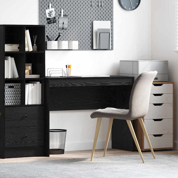 vidaXL Schreibtisch Schwarz Eichen-Optik 100 x 40 x 76 cm
