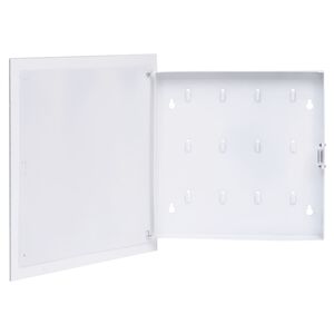 vidaXL Schl&uuml;sselkasten mit Magnettafel Schwarz 35x35x4 cm