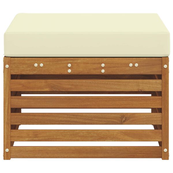 vidaXL Outdoor-Fu&szlig;hocker Massivholz Akazie Natur