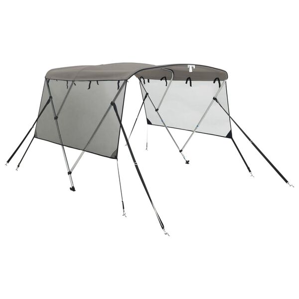 vidaXL 3-Bow Bimini-Top mit Mesh-Seitenteilen 183x(185-198)x137 cm