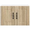 vidaXL K&uuml;chenwandschr&auml;nke mit T&uuml;r 2 pcs Sonoma-Eiche 60 x 31 x 40 cm