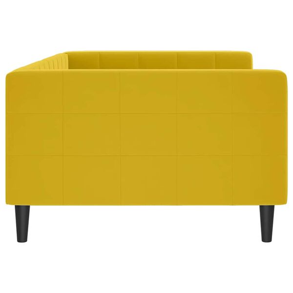 vidaXL Tagesbett Gelb 100x200 cm Samt