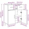 vidaXL Sideboard Altholz 34 x 69,5 x 89 cm Holzwerkstoff