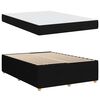 vidaXL Bettrahmen mit Matratze Schwarz 140 x 200 cm Stoff
