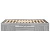 vidaXL Bettgestell Grau Sonoma 140x190 cm Holzwerkstoff
