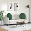 vidaXL Sitzkissen 2 pcs Dunkelgr&uuml;n &Oslash; 80 cm Cordstoff