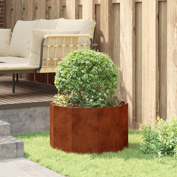 vidaXL Pflanzk&uuml;bel Rostig 60 x 60 x 35 cm Wetterfeststahl
