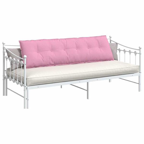 vidaXL R&uuml;ckenkissen Rosa 180 x 19 x 50 cm Stoff