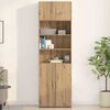 vidaXL Wandschrank Eiche handwerklich 70 x 42,5 x 40 cm Holzwerkstoff