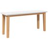 vidaXL Bank 90 cm Massivholz Gummibaum