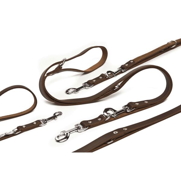 Beeztees Trainingsleine Leder Braun 200x1,8 cm 736402