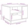vidaXL Couchtisch Artisan-Eiche 55x55x42 cm Holzwerkstoff