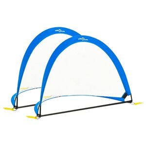 vidaXL Fu&szlig;balltore Kinder 2 Stk. mit Aufbewahrungstasche 119x82x84,5cm