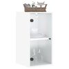 vidaXL Wandschrank mit Glast&uuml;ren Wei&szlig; 35x37x68,5 cm