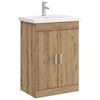 vidaXL Badezimmerm&ouml;bel-Set Artisan-Eiche 61 x 40 x 84,5 cm