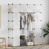 vidaXL Modularer Schrank mit 14 F&auml;chern Wei&szlig; 37x146x180,5 cm