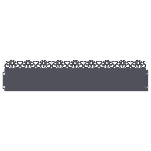vidaXL Rasenkanten 10 Stk. 103 x 0,05 x 22 cm Stahl Anthrazit