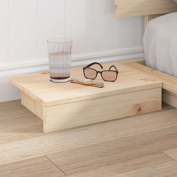 vidaXL Bettgestell Braun 140 x 190 cm Holz