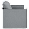 vidaXL Sofa 140cm Hellgrau Metall