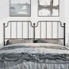 vidaXL Kopfteil Metall Schwarz 150 cm