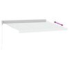 vidaXL Markise Einziehbar Anthrazit & Wei&szlig; 3,5x2,5 m Stoff & Aluminium