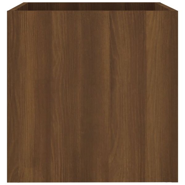 vidaXL Pflanzgef&auml;&szlig; Braun Eichen-Optik 40x40x40 cm Holzwerkstoff