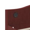 vidaXL Tagesbett mit Matratze USB Weinrot Stoff 90x200 cm