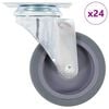 vidaXL 24 Stk. Lenkrollen 75 mm