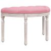 vidaXL Sitzbank Rosa 81,5x41x49 cm Samt