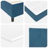 vidaXL Boxspringbett mit Kopfteil Blau 90 x 200 cm Samt