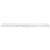 vidaXL Wandregal 4 pcs Wei&szlig; Marmor 120 x 23,5 x 4 cm Holzwerkstoff
