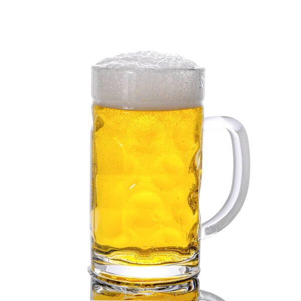 vidaXL Bierkr&uuml;ge mit Henkel Glas 6 Stk. 500 ml