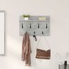 vidaXL Wandmontierter nachttisch mit Regal Beton Grau 60 x 40 x 12 cm