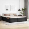 vidaXL Aufbewahrungsbett mit Matratze Schwarz 200 x 200 cm Kunstleder