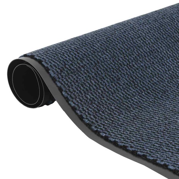 vidaXL Fu&szlig;matte Blau 90x120 cm