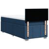 vidaXL Boxspringbett mit Matratze Blau 100x200 cm Stoff