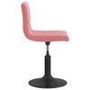 vidaXL Esszimmerst&uuml;hle 2 Stk. Drehbar Rosa Samt