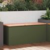 vidaXL Gartenbank Olive Gr&uuml;n 100 x 40 x 43 cm