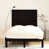 vidaXL Wand-Kopfteil Schwarz 127,5x3x110 cm Massivholz Kiefer