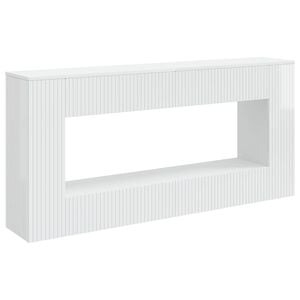 vidaXL Konsolentisch Hochglanz Wei&szlig; 155 x 29 x 74 cm Holzwerkstoff