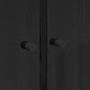 vidaXL Highboard 2 pcs Schwarz Eichen-Optik 68 x 37 x 142 cm