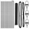 vidaXL Bodenmontierter Sechseckzaun 25 x 1,4 m PVC-beschichteter Stahl